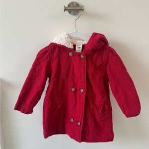 Carters Baby Girl red coat
